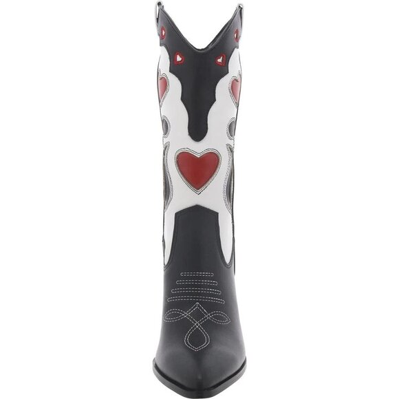 NEW and NEVER WORN Steve Madden LOVESTRUCK Western Cowboy Heart Boots - Picture 2 of 7